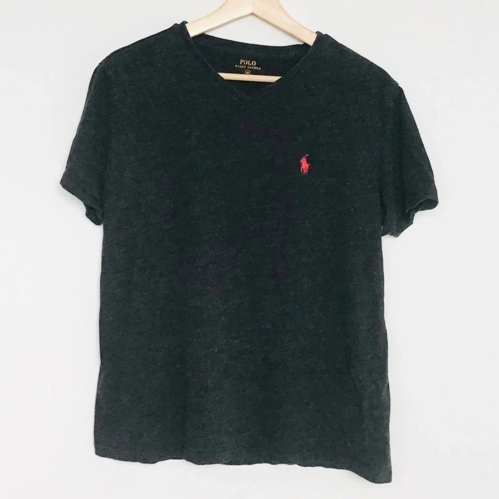 POLO Ralph Lauren dark grey melange singlet, size M - Picture 1 of 3